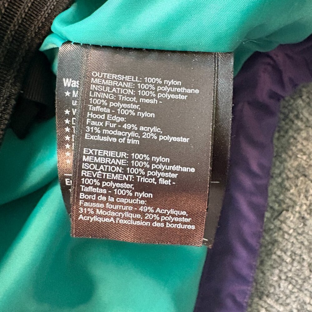 Burton The White Collection Women's Ski Parka Jacket Purple Full Zip Size Medium - Picture 7 of 11